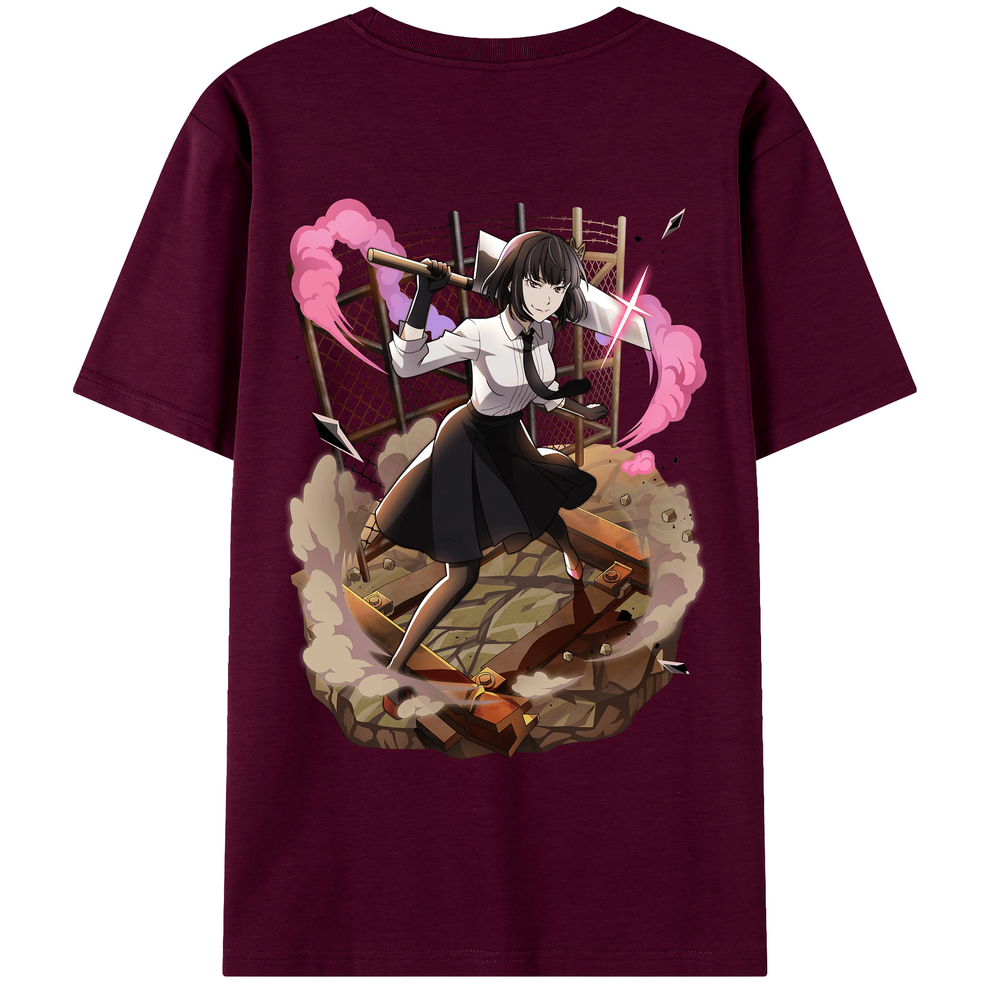 （画像用） 文豪ストレイドッグス Bungo Stray Dogs レディース半袖Tシャツ(バックプリント)
